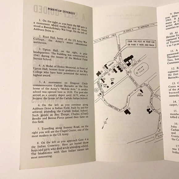 Vintage  Hessian Guard House Museum Pennsylvania Travel Brochure Souvenir - Picture 4 of 8